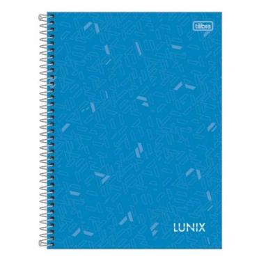 Imagem de Caderno Universitário Lunix 10 Matérias 160fls - Tilibra, Azul-claro