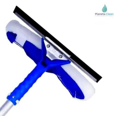 Imagem de Rodo Combinado Limpa Vidro 2 em 1 Bralimpia 35cm s/ cabo