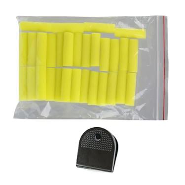 Imagem de YPBEW Escova cilíndrica de cola de tênis de mesa para colas à base de água, esponja para raquete de tênis de mesa, conjunto de pincéis de esponja