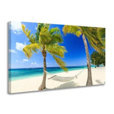 Imagem de Quadro Decorativo Paisagem Praia Decoração Casa de Campo Resort Hotel 