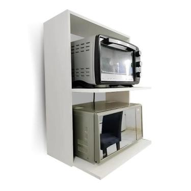 Imagem de Nicho Suporte De Parede de Microondas E Forno Mdf Madeira - Maclavi Mó