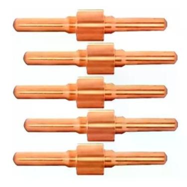 Imagem de Kit Consumíveis Tocha Corte Plasma PT31: 5 un. Eletrodo Longo - Galzer