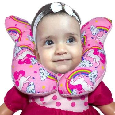 Imagem de Almofada Para Pescoço Com Apoio Cabeça Bebe Cadeirinha - HAPPY LINE