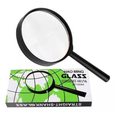 Imagem de Kit 10 Lupa Glass Cabo Plastico Lente Aumento Zoom 50mm/60mm - GS, 50M