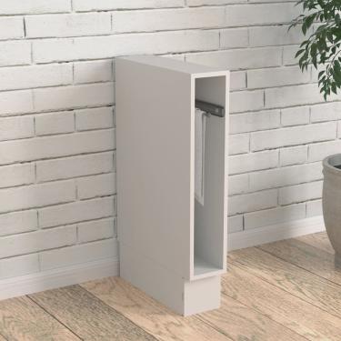 Imagem de Balcão Toalheiro 15cm sem Tampo e com Rodapé Ipanema CabeCasa MadeiraMadeira Branco