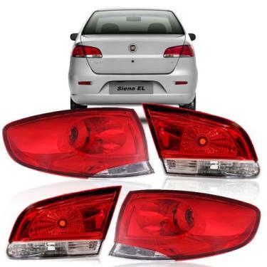 Imagem de Jogo De Lanterna Traseira Siena 2008 2009 2010 2011 2012  - SP ACESSÓR