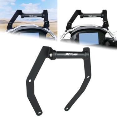 Imagem de xitomer Suporte GPS adequado para Tiger 1200/ Tiger 1200 XC/XR 2017-2021/Tiger 1200 XCX/XCA/Tiger 1200 XRX/XRT 2018-2021/TIGER 1200 XRX Low 2018-2020 Suporte de navegador de motocicleta