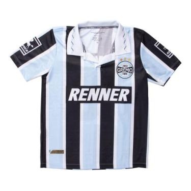 Imagem de Camiseta Juvenil Betel Grêmio Retrô Libertadores 1995 Azul, Azul, 10