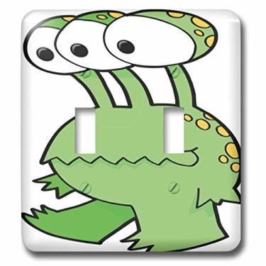 Imagem de 3dRose lsp_102327_2" Goofy Green Suking Monster Cartoon Double Switch, multicolorido