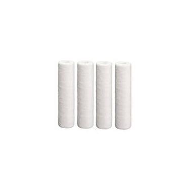 Imagem de CFS Pacote com 4 cartuchos de filtro de água para sedimentos compatíveis com modelos SDC-25-1005 – Remove mau gosto e odor – Cartucho de filtro de substituição para toda a casa – 5 mícrons – 6,3 cm x