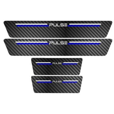 Imagem de Kit Soleira Protetora Porta Premium Blue Carbono  -  Pulse - Jhow Ades