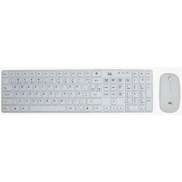 Imagem de Tec/mouse Mtek Km-5197w Wireless 1200dpi Pt Branco
