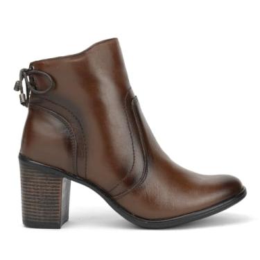 Imagem de Bota Botinha Feminina Salto Alto Firenze Dt Griffe9033 (34, Pinhao)