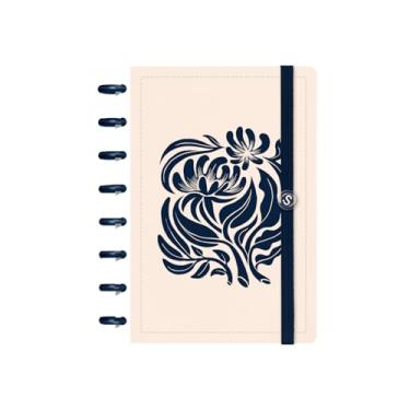 Imagem de Caderno de Disco ISCOOL Pequeno Flore(Ser) Silvestre Bege