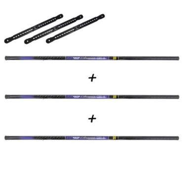 Imagem de Kit 3 Varas Telescópicas Albatroz Fishing Aramis 4,50 Metros - 22% Car