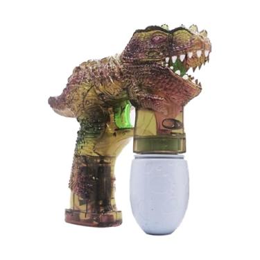 Imagem de Pistola Lança Bolhas De Sabão Dinossauro Luz E Som Brinquedo