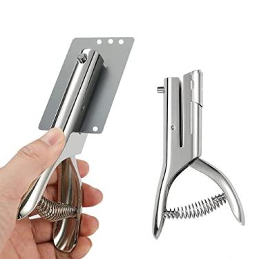 Imagem de AGUZXTM Furador De 1/4", Furador De Furo Único, Furador Para Serviços Pesados, Furador De Papel, Furador Longo Portátil, Furador Pequeno, Furador Único Para Etiquetas, Cartões De Papel, Papelão Plás