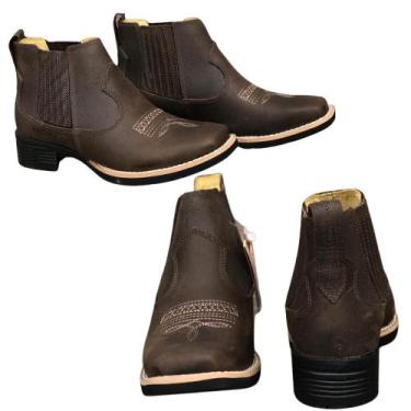 Imagem de Botina Feminina Zebu Café, Café, 37