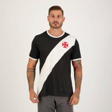 Imagem de Braziline Camiseta Vasco Building, Preto, G