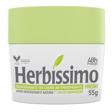 Imagem de Desodorante Antitranspirante Creme Herbissimo Fresh 55g