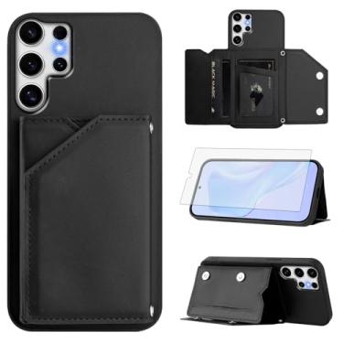 Imagem de Asuwish Capa de telefone para Samsung Galaxy S25 Ultra 5G capa carteira com protetor de tela suporte suporte para cartão alça transversal cordão celular de couro S25Ultra 25S S 25 25Ultra 6,9 2025