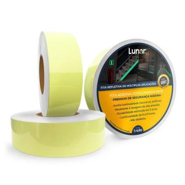 Imagem de Fita Adesiva Fotoluminescente Fluorescente Brilha no Escuro 2m X 05cm 
