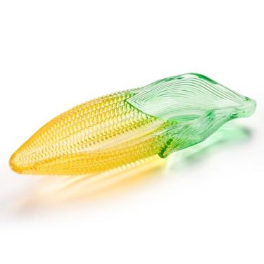 Imagem de SHOWLOUE Pratos de servir de vidro, pratos de milho, prato de sobremesa para festa de Natal de Halloween, decoração de casa, 20 x 6 cm