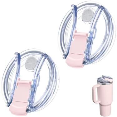 Imagem de Soledea Tampa de copo de substituição de 1,134 g para copo Stanley, pacote com 2 capas de copo à prova de derramamento com trava para acessórios de copo Stanley