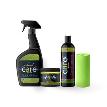 Imagem de Kit de cuidados Cilajet. O melhor kit de proteção de tinta automotiva: shampoo para carro 473 ml, brilho automático rápido 880 g, cera de gel para carro 227 g e 2 toalhas de microfibra