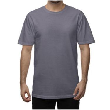Imagem de Camisetas Masculina Lisa Algodão 100% Confortável - Sete Malhas, Cinza