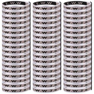 Imagem de Meajjew 54 peças WWJD pulseira cristã pacote para mulheres homens, presentes cristãos pulseiras WWJD ajustáveis a granel - What Would Jesus Do Wristbands, Fibra de poliéster, Sem Pedra Preciosa