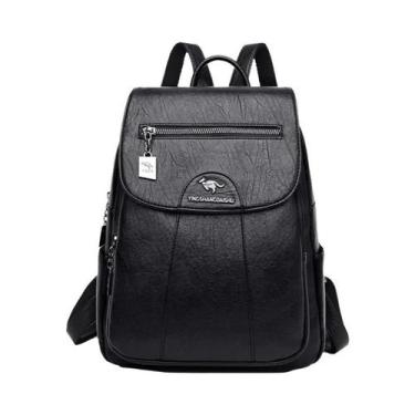 Imagem de Mochila Vintage De Couro Macio Para Mulheres, 5 Cores, Bolsa Casual De