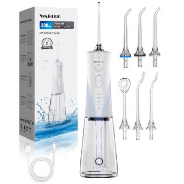 Imagem de Water Flosser WAFLOO, 5 modos, 6 pontas de uso do fio dental, 300 ml, 