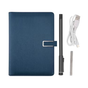 Imagem de VBESTLIFE Caderno Digital Com Caneta Inteligente, Bluetooth 5.0 OCR Reconhecimento Sincronização Em Tempo Real 360 ° Escrita AI Desenho Com Sincronização de Tela de Papel (Azul profundo)