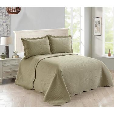 Imagem de Colcha Prisma Casal 2,20 X 2,40M 3 Peças Camesa Bege