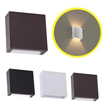 Imagem de Luminária Arandela Dois Fachos Slin Parede Muro 110/220 Volt