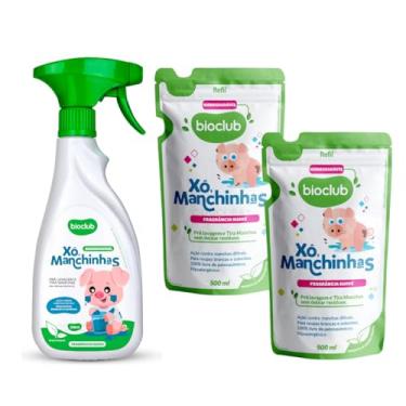 Imagem de Alvejante Sem Cloro Tira Manchas Bioclub® Roupa de Bebê e Crianças Roupas Brancas e Coloridas Removedor De Manchas Hipoalergênico e Vegano 1,5L