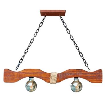 Imagem de Luminária Pendente Canga de Boi com Corda Sisal – Rústico e Aconchegante (Média)