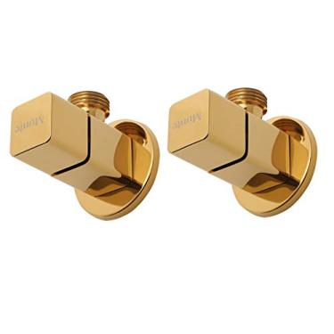 Imagem de Torneiras de pia de banheiro, válvula de latão aberto para banheiro calor frio 4 pontos G1 2 interface cerâmica bobina válvula angular válvula de desvio de água interruptor torneira válvula de parada