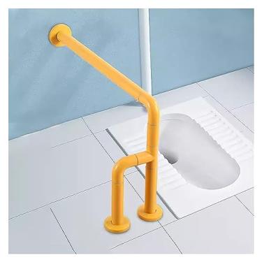 Imagem de AKALNNB Barras de apoio para deficientes, corrimão de vaso sanitário de aço inoxidável, barra de segurança para banheiro, suporte de parede, suporte de chão, suporte para deficientes, punhos de banho