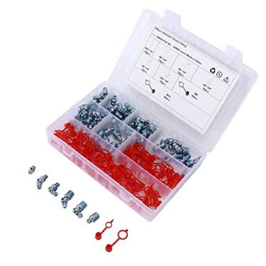 Imagem de ZJchao Graxeira, Graxeiras 160PCS Hex Straight Elbow Tipo Graxa Zerk Fittings 45 ° 90 ° 180 ° Hidráulica para Carros Motocicletas Caminhões Fazendas