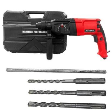 Imagem de Martelete Rompedor e Perfurador Reversível 3J 900W SDS Plus 220v - Nag