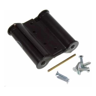 Imagem de 3 Dobradiça. Vai E Vem 4 Pole Aço Carbono - Preta Coimbra - comercialo