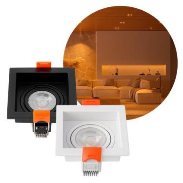Imagem de Spot Luminária de Teto Quadrado Embutir Loyo p/ LED MR11 Nordecor ST32