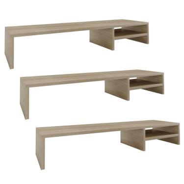 Imagem de Kit 03 Suportes Para Monitor Stand Home Office Lap 90 cm L03 Amadeirado - Lyam