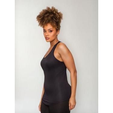 Imagem de Regata Dry Fit Roupa Academia Uv Tapa Bumbum Fitness Treino - Labela, 