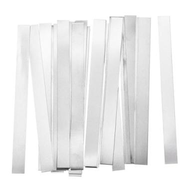 Imagem de Tira de níquel puro 0,15 mm x 8 mm x 100 mm Aba de solda de bateria Aba de solda de níquel para pacote de bateria e soldagem a ponto, 25 peças
