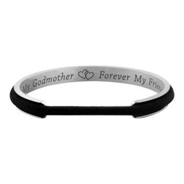 Imagem de Pulseira Godmother Christian Jewelry First My Godmother Forever My Friend Pulseira de cabelo para mulheres