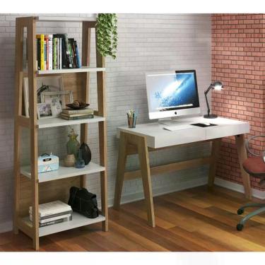 Imagem de Conjunto Escrivaninha Com Estante Hanover Off White