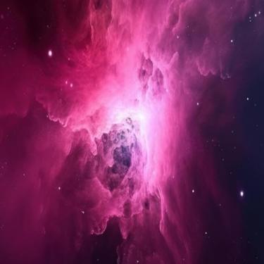 Imagem de Quadro Decorativo Pink Universe Light Galáxias Planetas Espaço Arte Moderna 30x30cm